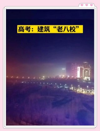 建筑老八校是哪八个学校