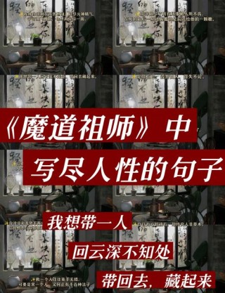 魔道祖师虐心语录，你最爱哪句？