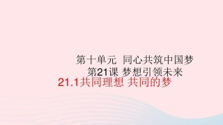 共同的梦想 共同的未来