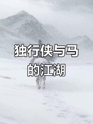 一人一马一江湖 谁人心中不蔓殊