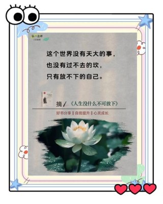 佛语让人放下的句子，修心自省，看完瞬间释然了！