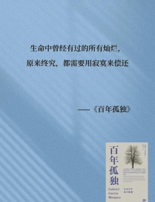 经典小说摘录|《百年孤独》好句子和感悟分享