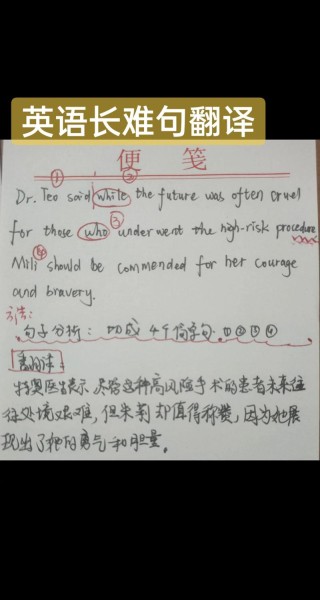 历年高考英语长难句100例（1~30）！