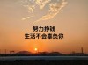 文案  |  努力赚钱的文案