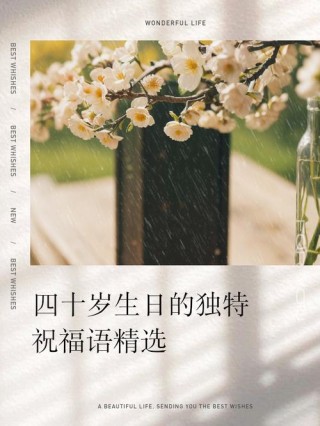 四十岁生日寄语 图文/四無先生