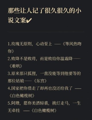 让人意难平的小说美句，句句平淡，却虐得人撕心裂肺