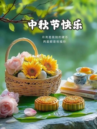 今日中秋丨花好月圆日，阖家团圆时，祝你中秋快乐！