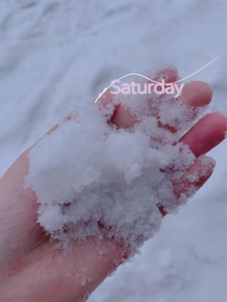 掌心的雪融化了，顺势指尖的温热