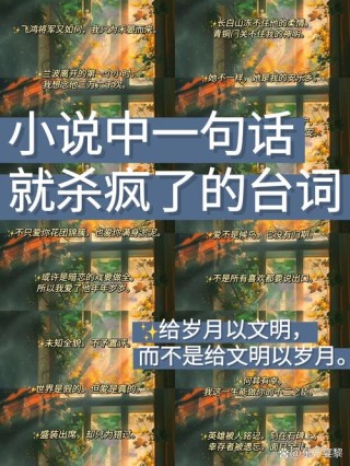 经典小说中的那些唯美语录及释义 看看有哪些是你看过的吧！