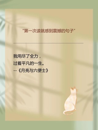 我用尽全力，过着平凡的一生/100句写作励志素材