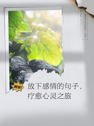 情感语录｜心里舍不得放不下一段感情的句子，送给身心疲惫的你