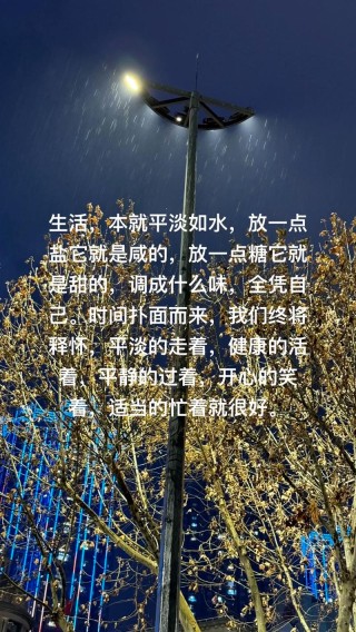 生活中平平淡淡的朋友圈文案