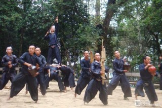 树上藏枪 （打一字）