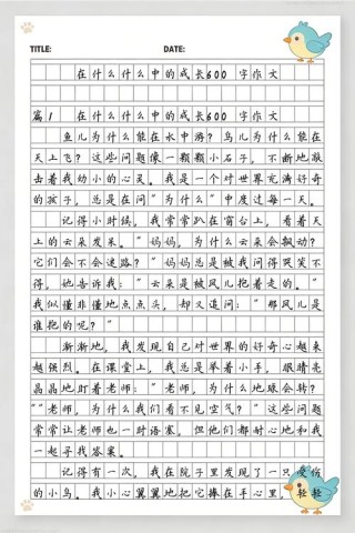 成长类作文——开头、结尾