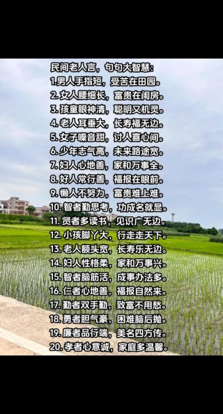 流传千古的民间谚语俗话（八十八）