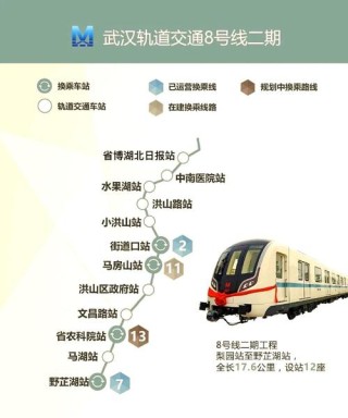 武汉地铁8号线地铁换乘2号线到中山公园站在哪一站换乘（中山公园到武汉站地铁）
