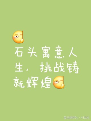 每个人都需要一块石头