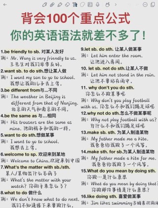 想学好英语这100个基础经典句型谁都绕不过
