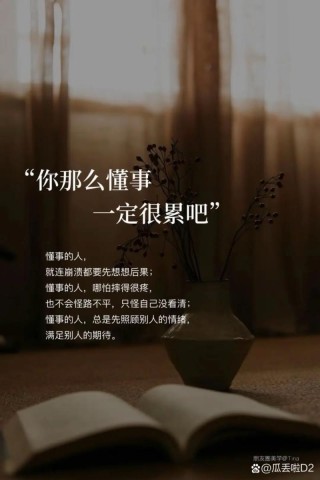 如果某一天，你累了苦了，快要撑不下去了，就看看这4句话吧