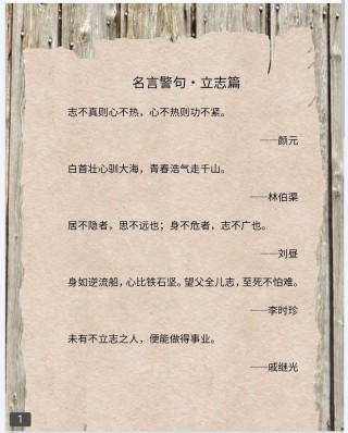 抖音很火的励志短句，无志者常立志，有志者立常志