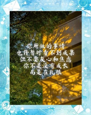 慰藉心灵的温柔句子，催人自省，积极向上