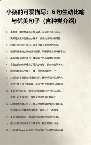 优美句子积累之描写动物的比喻句