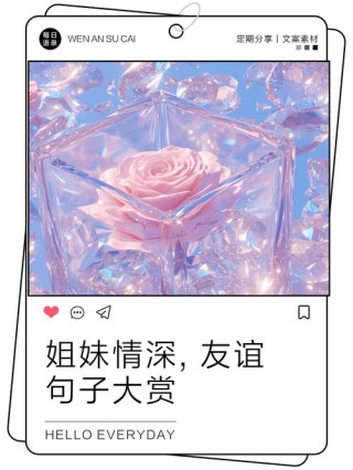 倾情相聚，27句姐妹团圆尽显幸福时刻