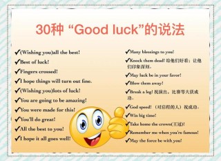 每日学习一点英语知识：“祝你好运”的多种表达方式