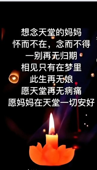 沉痛悼念母亲