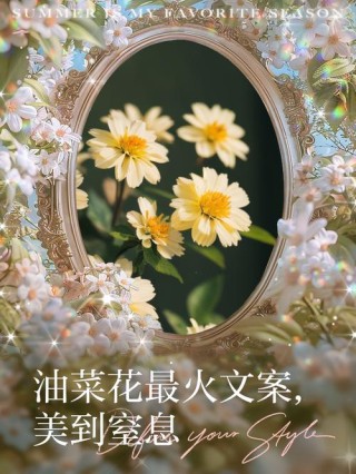 汇总关于油菜花的一百条朋友圈优美伤感句子文案，
