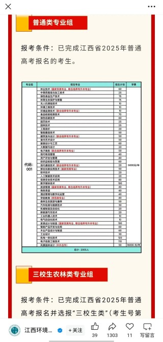 江西环境工程职业学院在山东录取分数线2025年是多少（2025~2023近三年分数位次）