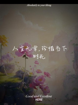 不负时光，珍惜当下