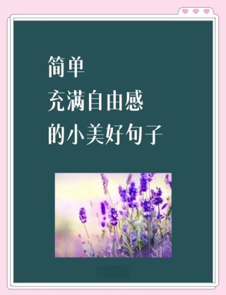 美好生活唯美精句