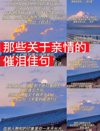 一句打动人心的亲情文案，句句有感而发