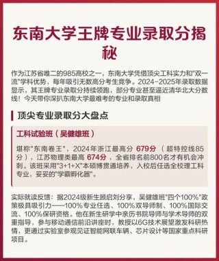东南大学2025年在安徽录取分数线是多少（2025~2023近三年分数位次）