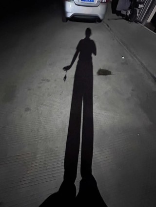 （落墨）路灯下的影子