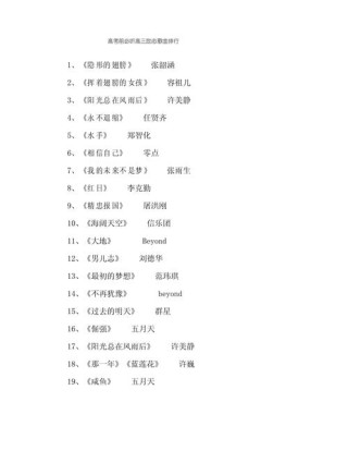 励志歌曲大全100首，励志歌曲精选100首大全