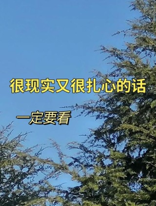 很现实的情感句子：精致走心，每一句都是实实在在的真理