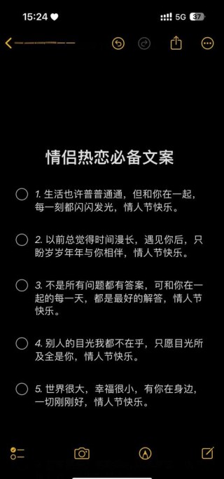 热恋期发的文案