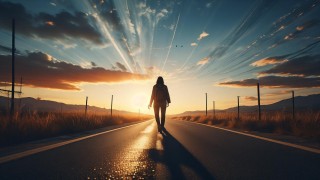 孤独，漫漫长路一个人的背影，​虽孤独却是灵魂与思想的终生伴侣