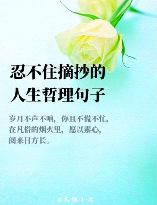 25句深刻现实的人生格言句子，极富哲理