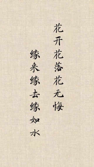 当看惯了人间的花开花落