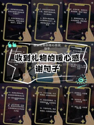 感激之情，珍贵的礼物，感谢别人的优美句子