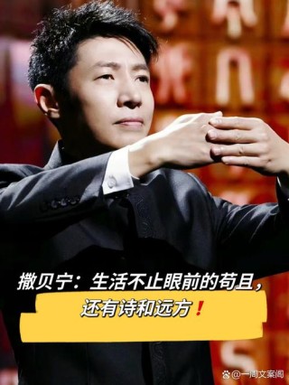 撒贝宁：用奋斗书写人生！