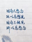 心有一人，见或不见，都会想念