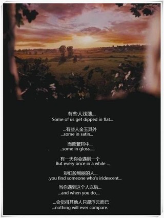 《怦然心动》中的经典台词（中英双译文）