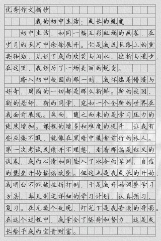 初中优秀作文《带上失败上路》带上失败上路，完成人生蜕变