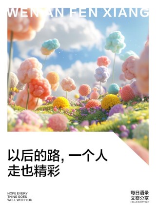 做一个单纯的人，走一段幸福的路
