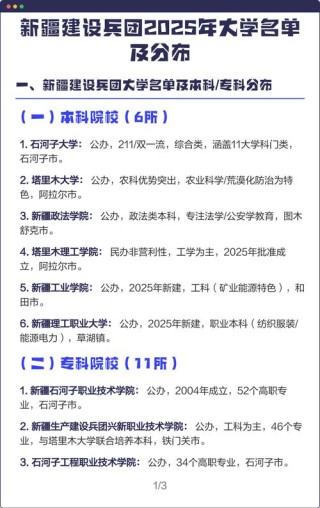 新疆有哪些区属高校 附具体名单一览表