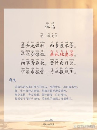 有关于“马”的诗词集锦